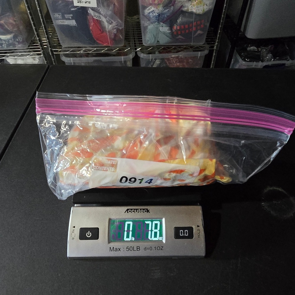 Land n Sea Orange Linen Blend Tropical Top Medium Boho Summer Coastal Resort - Picture 9 of 9